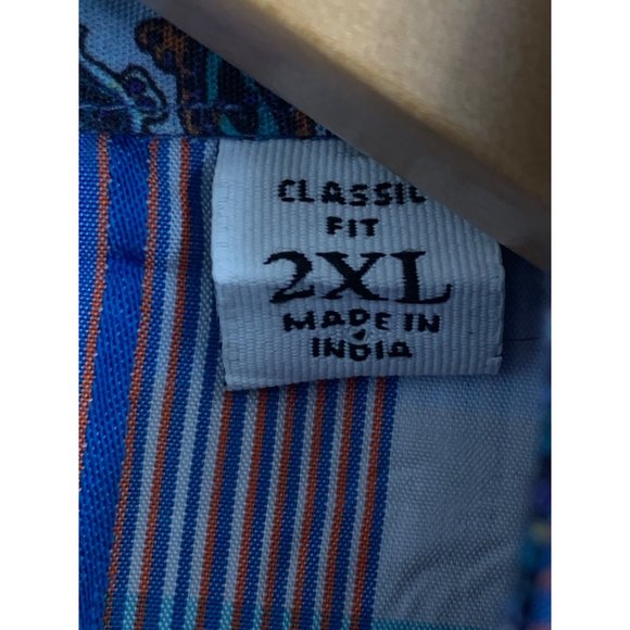 New 2XL Robert Graham Plaid Short Sleeve Button Shirt Contrast Trim NWOT 6515 - Picture 3 of 16